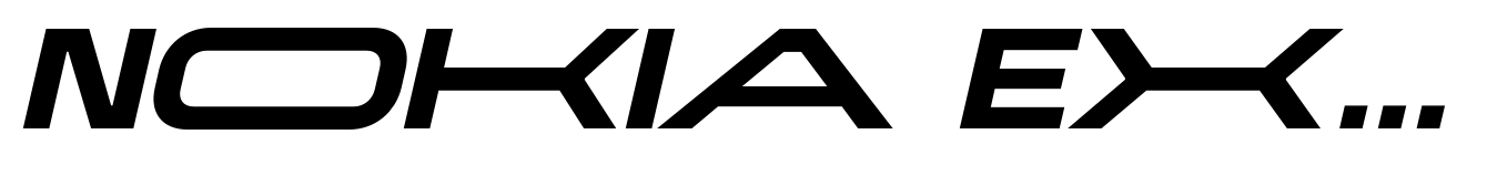Nokia Expanded Bold Italic